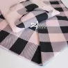 Pigiama da donna rosa quadrotti MagicDream in Carbon Brushed invernale