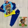 Pigiama bambino Buffycats invernale stampa Lampo royal