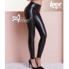 LoveAndBra leggings effetto pelle nera