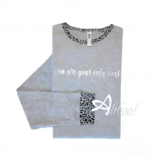 Camicia da notte donna Maximaglia bordi animalier LoveandBra