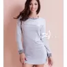 Camicia da notte donna Maximaglia bordi animalier LoveandBra