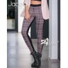 Jadea leggings Principe di Galles filo lurex rosa o nero