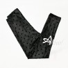 Love And Bra leggings ecopelle invernale termico con pois flock