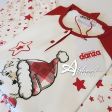 Pigiama da donna rosso Natale Dimensione Danza con orsetto