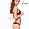 Set lingerie nero donna con sexy pushup + brasiliana Lormar