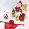idea regalo natale - Perizoma sexy RossoPorpora con codino pompom