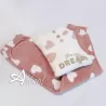 Pigiama donna in soffice coral con cuori e scritta oro Infiore La Nuit