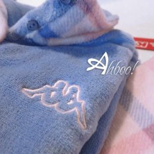 Pigiama da donna invernale soffice coral pantalone tartan rosa Kappa