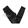 Leggings invernali con toppe biker in eco-pelle Eletta Milano