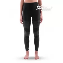 Leggings con toppe biker in eco-pelle Eletta Milano