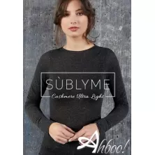 Maglia Sublyme Cashmere Ultra Light scollo tondo lurex nero
