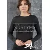 Maglia Sublyme Cashmere Ultra Light scollo tondo lurex nero