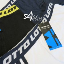 mutande tri-pack boxer uomo Lotto doppia riga su fianco bianco - blu - nero