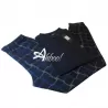 Pigiama uomo estivo Enrico Coveri blu pantalone quadrotti EP1008