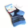 Calze corte bambino cotone Enrico Coveri fantasia righe blu