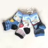 Calze corte bambino cotone Enrico Coveri fantasia righe con barchetta