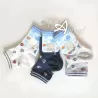 Calze corte bambino cotone Enrico Coveri fantasia con ancore e barchette