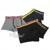 mutande tri-pack boxer uomo Navigare intimo con elastico esterno arancione giallo e rosso