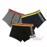 mutande tri-pack boxer uomo Navigare intimo con elastico esterno tono brillante