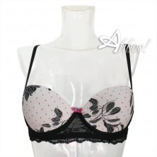 Jadea reggiseno a balconcino con ferretto + slip brasiliana dalie e pizzo Chic