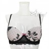 Jadea reggiseno a balconcino con ferretto + slip brasiliana dalie e pizzo Chic