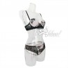 Jadea reggiseno balconcino + slip brasiliana dalie e pizzo Chic completino intimo donna