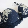 Jadea reggiseno balconcino blu + brasiliana intimo dalie e pizzo Chic completino intimo donna