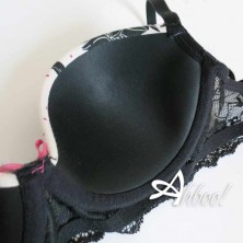 Jadea reggiseno balconcino + brasiliana intimo dalie e pizzo Chic completino intimo coppa interna