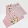 Pigiama estivo con fiori top + shorts rosa skyn rose MagicDream