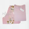 Pigiama estivo con fiori top + shorts rosa skyn rose MagicDream