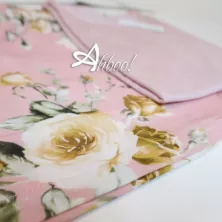 Pigiama estivo con fiori top + pantaloncino rosa skyn rose MagicDream