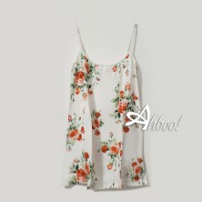 Camicia da notte donna babydoll in fibra mussola floreale MagicDream