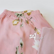 Pigiama donna estivo a fiori skyn rose in bamboo maglietta t-shirt MagicDream
