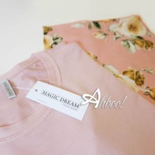 Pigiama donna estivo a fiori skyn rose in bamboo maglietta t-shirt MagicDream