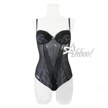 Jadea body intimo lingerie balconcino in tulle e pizzo piazzato
