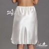 Sottogonna in raso setificato nera bianca e seta Andra Lingerie 8