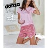 Pigiama donna Dimensione Danza corto pantaloncino a stelle