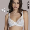 Reggiseno a balconcino trasparente sfoderato in pizzo E by Papillon