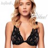 Reggiseno a balconcino imbottito bralette in pizzo infiore