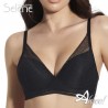 Reggiseno bralette senza ferretto in pizzo nero Selene