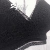 Reggiseno bralette senza ferretto in pizzo nero intimo donna Selene