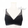 Reggiseno bralette senza ferretto in pizzo nero Selene