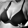 Reggiseno cotone con ferretto GIOS Essenza nero