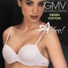 Reggiseno a balconcino in cotone GMV Luna green Cotton