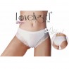 Slip donna in cotone con pizzo sovrapposto Lovelygirl 5798D