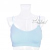 Brassiere donna in microfibra colorate made in Italy azzurro