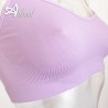 t-shirt top reggiseno senza ferretto in microfibra
