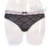 Jadea brasiliana mutande slip pizzo nero + petrolio