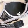 Jadea reggiseno a balconcino coppa interna con pizzo bicolore
