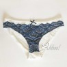 Jadea slip donna intimo pizzo petrolio
